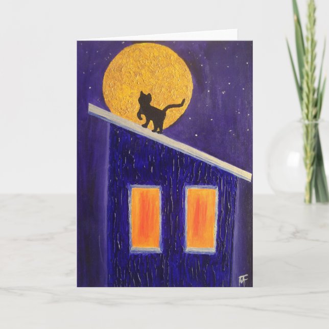 It was A Moonli Night - Greeting Card (Front)