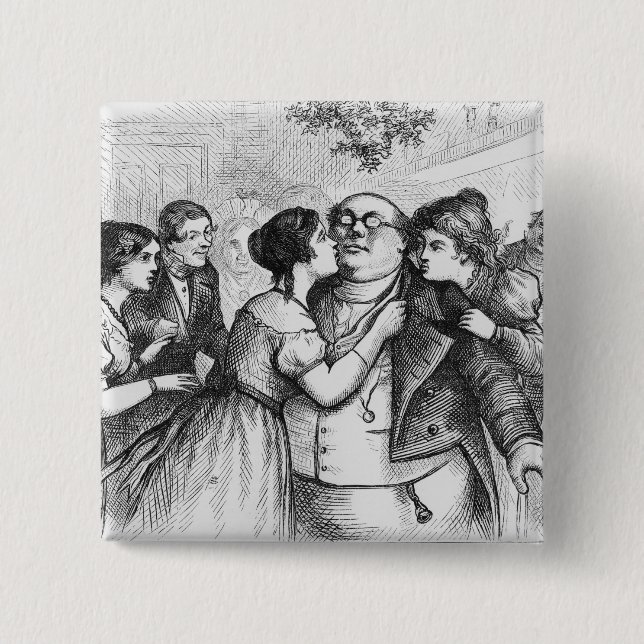 It was a pleasant thing to see Mr. Pickwick Button (Front)