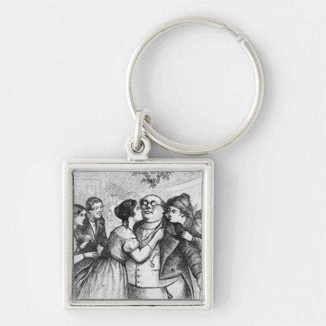 It was a pleasant thing to see Mr. Pickwick Keychain (Front)