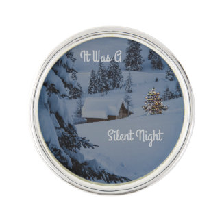 It Was A Silent Night Lapel Pin