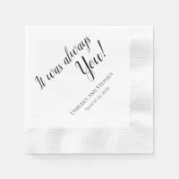 Set of 100 Personalized Wedding Party Monogrammed Name Napkins, Bulk names  napkins