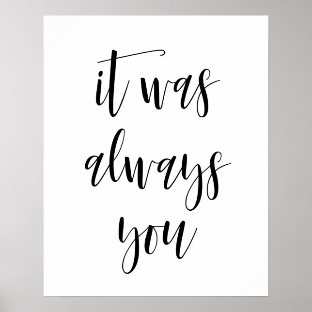 It Was Always You Poster (Front)