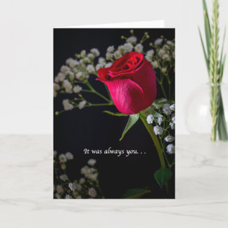 It Was Always You Rose Thank You Card