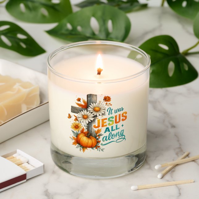 It Was Jesus....  Scented Candle (Lit)
