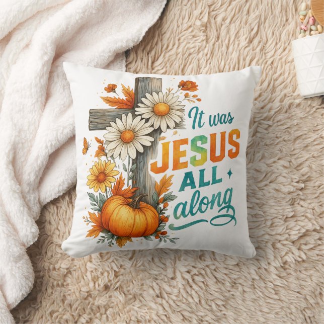 It Was Jesus....  Throw Pillow (Blanket)
