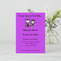 It Was Love at First Bite Halloween Save the Date