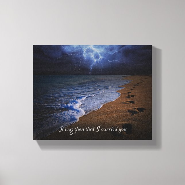 It was then that I carried you - Canvas Print (Front)
