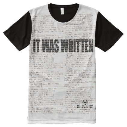 It Was Written III (Lyrics) All-Over-Print T-Shirt