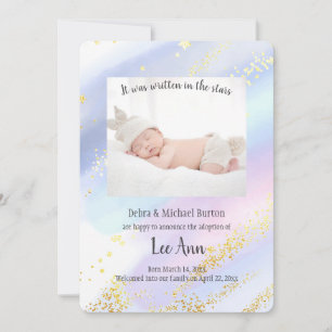 It Was Written In The Stars Adoption Annou Announcement