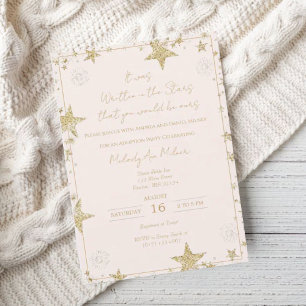 It Was Written in the Stars Adoption Shower Invitation