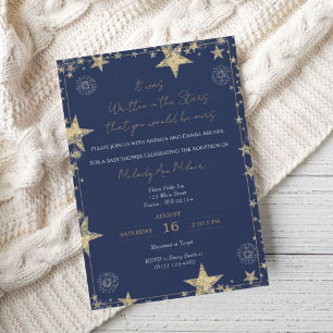 It Was Written in the Stars Adoption Shower Invitation