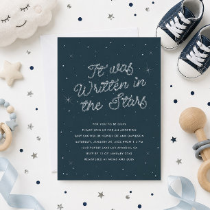 It was written in the stars Adoption Shower Invitation