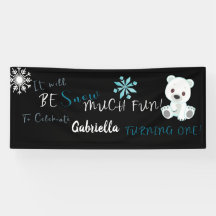 It Will Be Snow Much Fun Turning ONE! Birthday