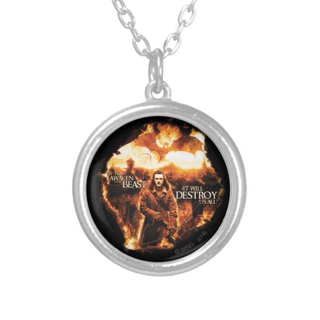It Will Destroy Us All! Silver Plated Necklace (Front)