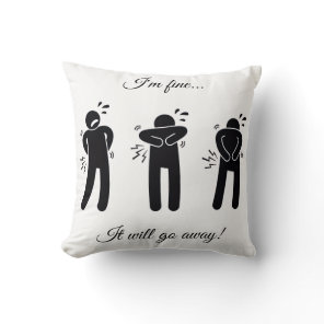 It will go away! Throw pillow