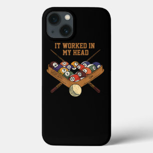 It Worked In My Head Billiards Gift 8-Ball Pool iPhone 13 Case