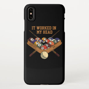 It Worked In My Head Billiards Gift 8-Ball Pool iPhone XS Max Case