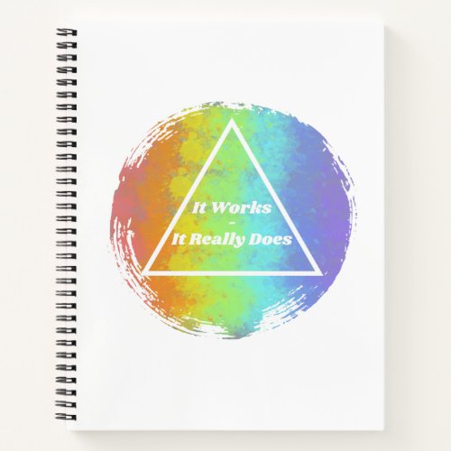 It Works It Really Does _ AA Alcoholics Anonymous Notebook