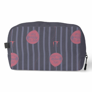 IT - You'll Float Too Balloon Striped Pattern Dopp Kit