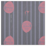 IT - You&#39;ll Float Too Balloon Striped Pattern Fabric