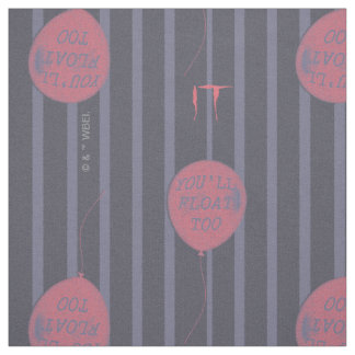 IT - You'll Float Too Balloon Striped Pattern Fabric