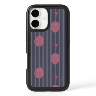 IT - You'll Float Too Balloon Striped Pattern iPhone 16 Case