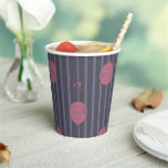 IT - You'll Float Too Balloon Striped Pattern Paper Cups
