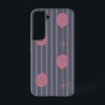 IT - You'll Float Too Balloon Striped Pattern Samsung Galaxy S22 Case<br><div class="desc">This chilling striped pattern features the IT logo and iconic red balloon that reads: "You'll Float Too!". Get this on a tote bag,  throw pillow,  and many other custom Zazzle gifts!</div>