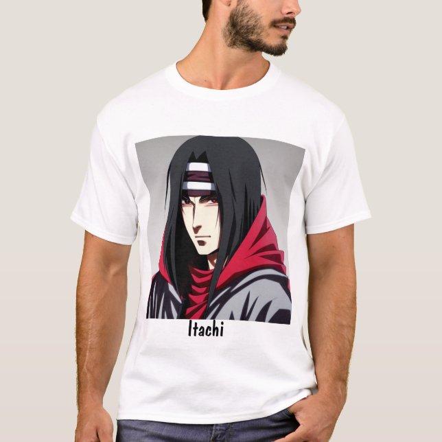 Itachi Style: Unleash the Power of the Uchiha  T-Shirt (Front)