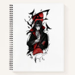 Itachi Uchiha Abstract Art Notebook