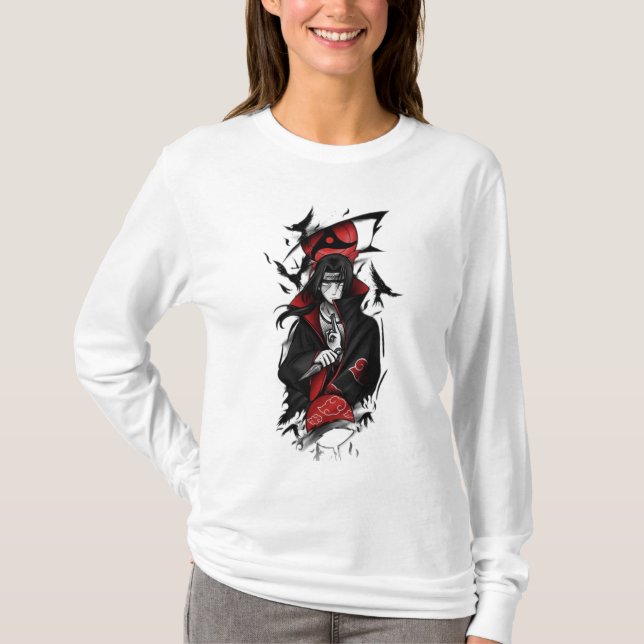 Itachi uchiha anime T-Shirt (Front)