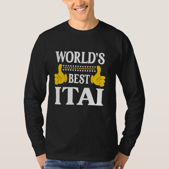 Itai Personal Name Funny First Name World's Best I T-Shirt (Front)