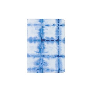 Itajime Shibori Passport Holder