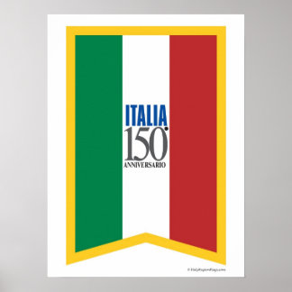 Italia 150 Anniversary Poster
