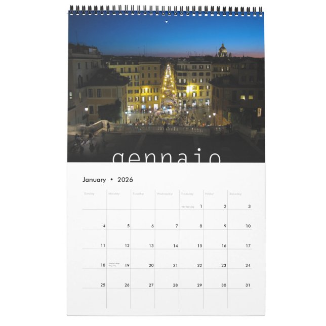Italia 2011 calendar (Jan 2026)