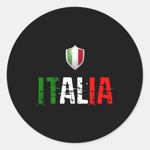 Italia 2021 Jersey Italian Flag Italy Italians Classic Round Sticker