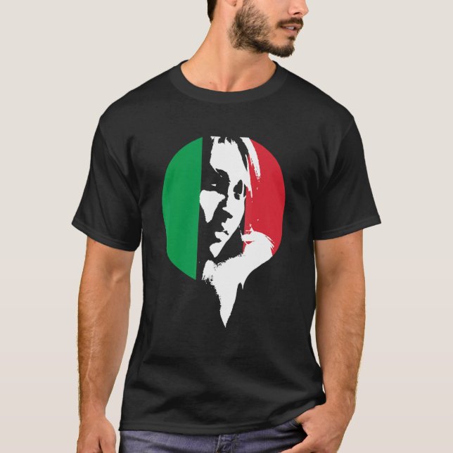 Italia 2022 Italian Flag Jersey With Girls Woman T-Shirt (Front)
