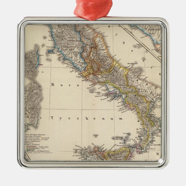 Italia adiectis iis metal ornament (Front)