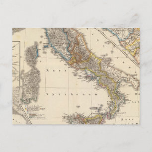 Italia adiectis iis postcard