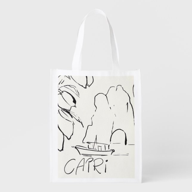 Italia artprint bag Italy travel destination Capri (Front)