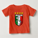 Italia Azzurri 4 Times World Champions Baby T-shirt at Zazzle