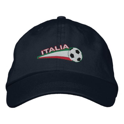 Italia azzurri embroidered baseball cap