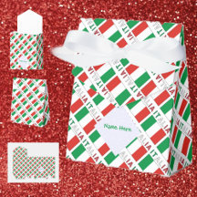 Italia Bandiera Italiana Tiled Green Personalized 