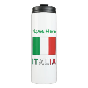 Italia Bandiera Personalized Thermal Tumbler