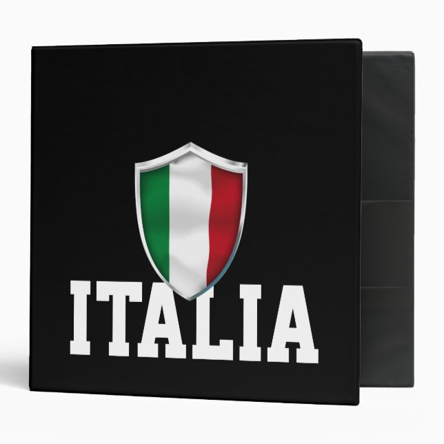 ITALIA     Black Edition 3 Ring Binder (Front/Inside)