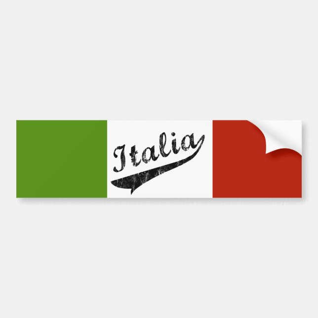Italia Bumper Sticker (Front)