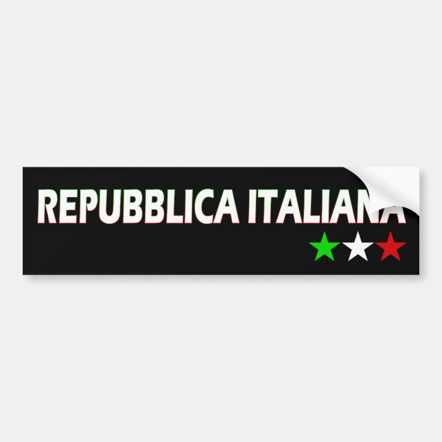 Italia Bumper Sticker (Front)