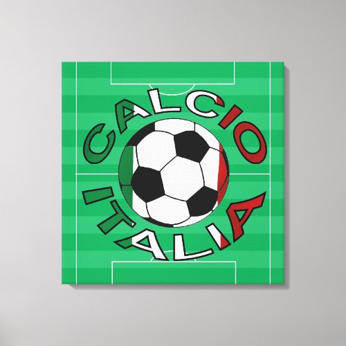 Italia Calcio Italy Football Canvas Print