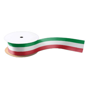 Italia Colors & Italy, Italian Flag fashion sports Satin Ribbon