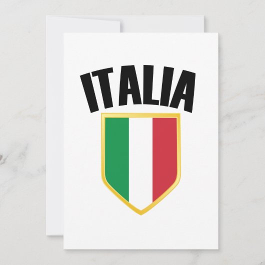 Italia Crest Italy Flag (Front)